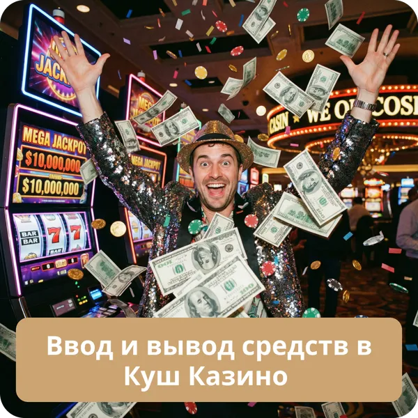 Ввод и вывод средств в Куш Казино